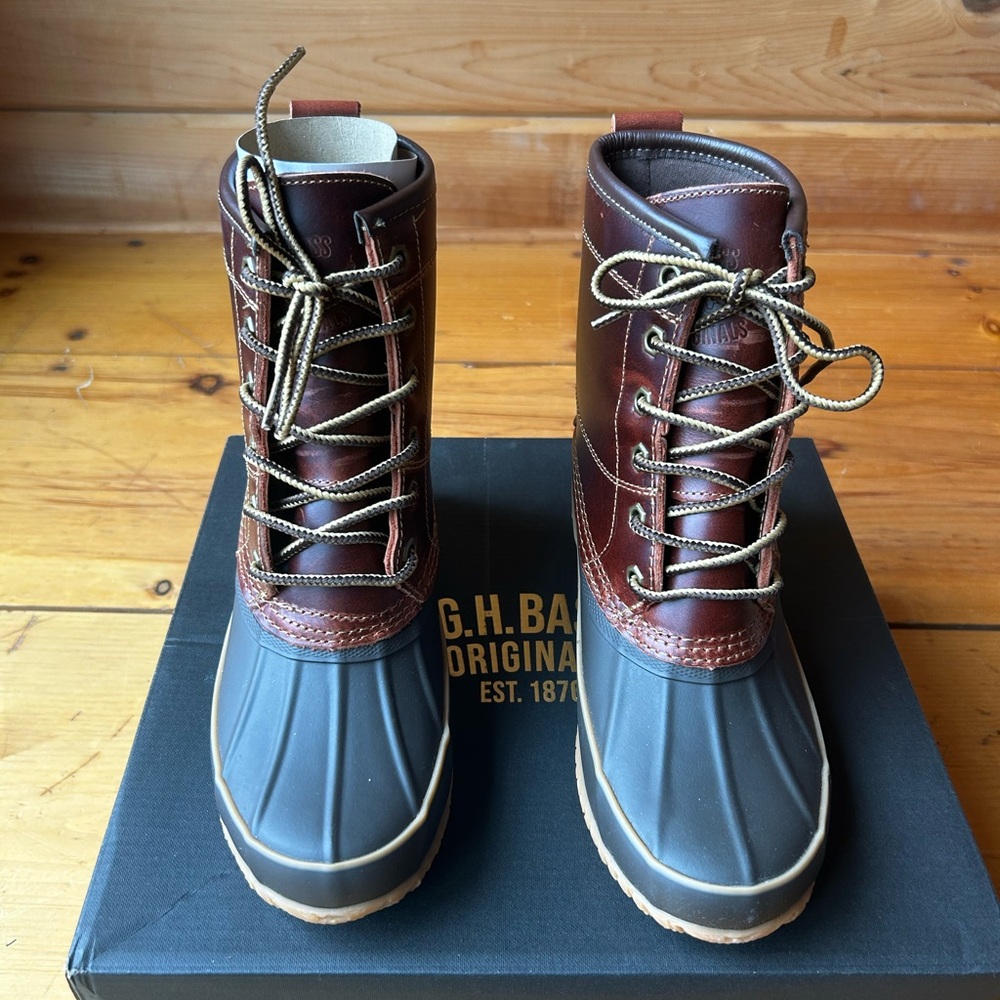 G.H. Bass & Co. Two-Tone Leather Ankle Boots